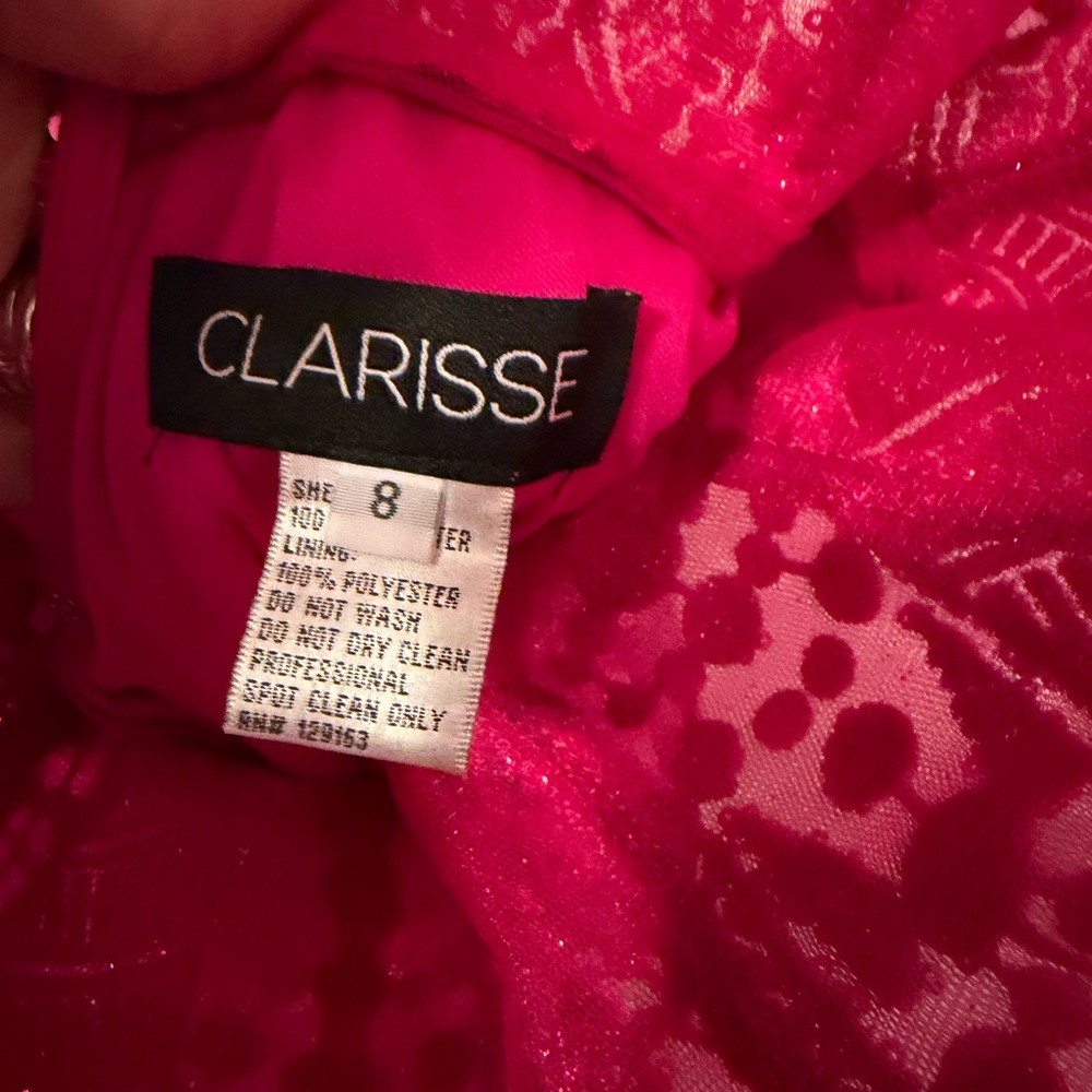 Clarisse Vibrant Pink Dress - Picture 8 of 14